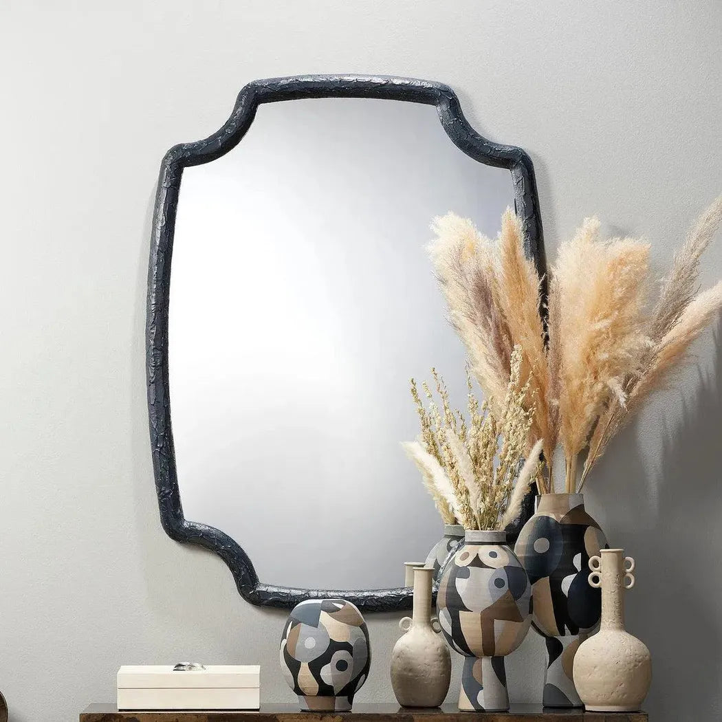 Reversible Position Black Selene Wall Mirror