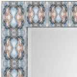 Reversible Position Blue Lacquer Paper Rorschach Wall Mirror Wall Mirrors LOOMLAN By Jamie Young