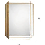 Reversible Position Brass Serai Wall Mirror