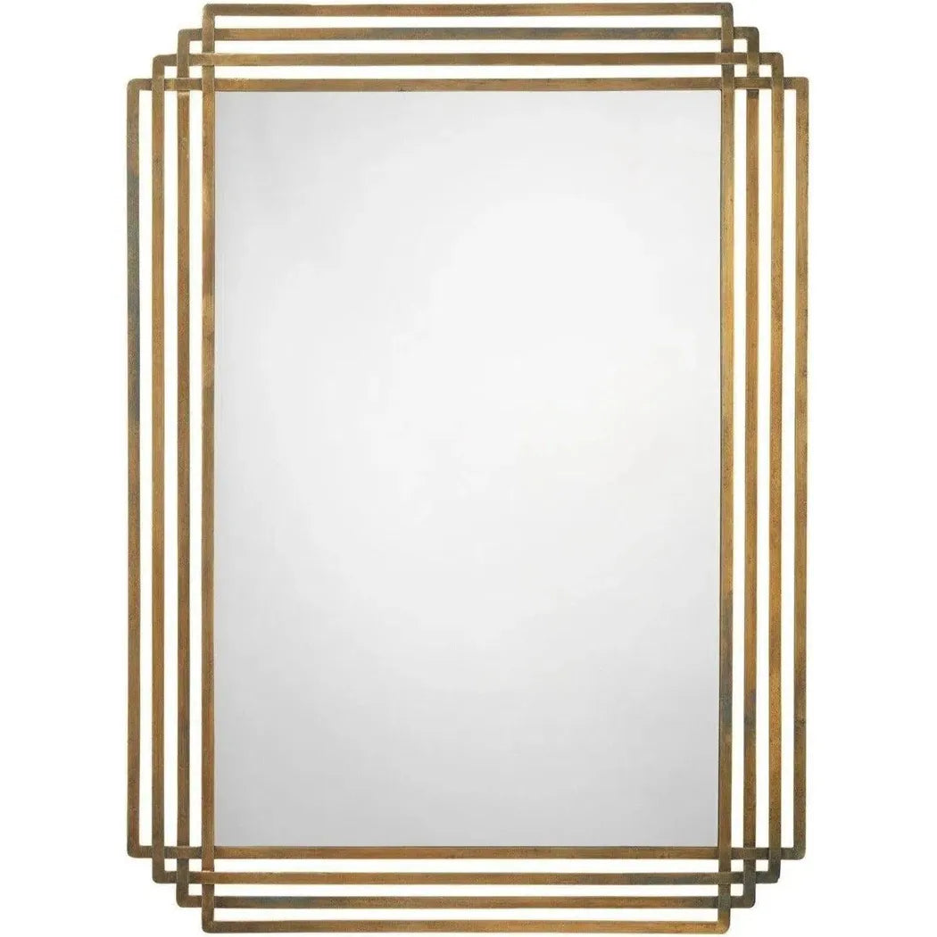 Reversible Position Brass Serai Wall Mirror