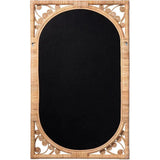 Reversible Position Natural Rattan Primrose Wall Mirror