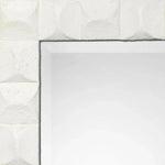 Reversible Position White Polyresin Astor Wall Mirror