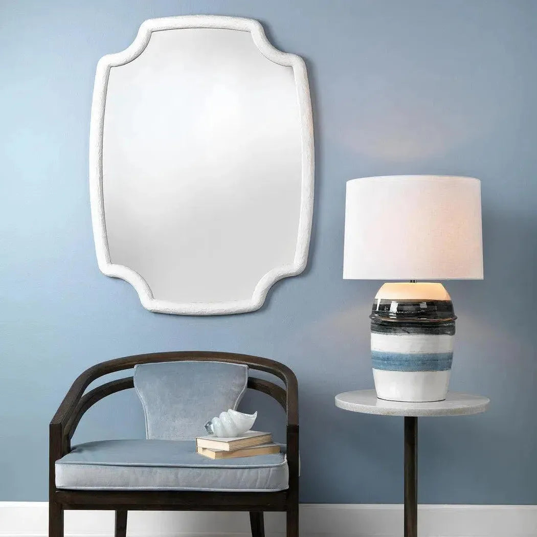 Reversible Position White Selene Wall Mirror