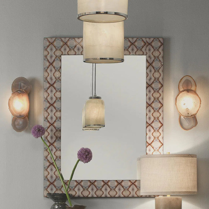 Reversible Purple Agate Stone Trinity Wall Sconce - Small Wall Sconces LOOMLAN By Jamie Young
