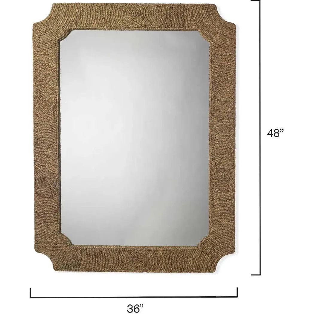 Reversible Seagrass Hand-Woven Marina Wall Mirror