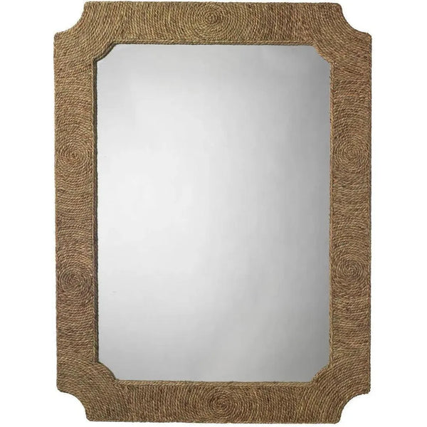 Reversible Seagrass Hand-Woven Marina Wall Mirror Wall Mirrors LOOMLAN By Jamie Young