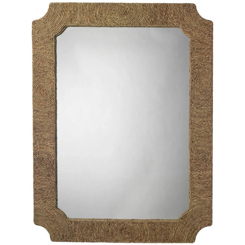 Reversible Seagrass Hand-Woven Marina Wall Mirror Wall Mirrors LOOMLAN By Jamie Young
