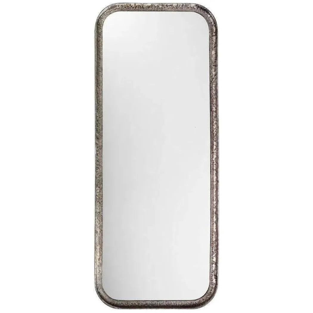 Reversible Silver Iron Capital Rectangle Wall Mirror