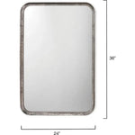 Reversible Silver Iron Principle Vanity Wall Mirror