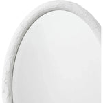 Reversible White Polyresin Ovation Oval Wall Mirror