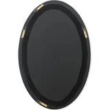 Reversible White Polyresin Ovation Oval Wall Mirror