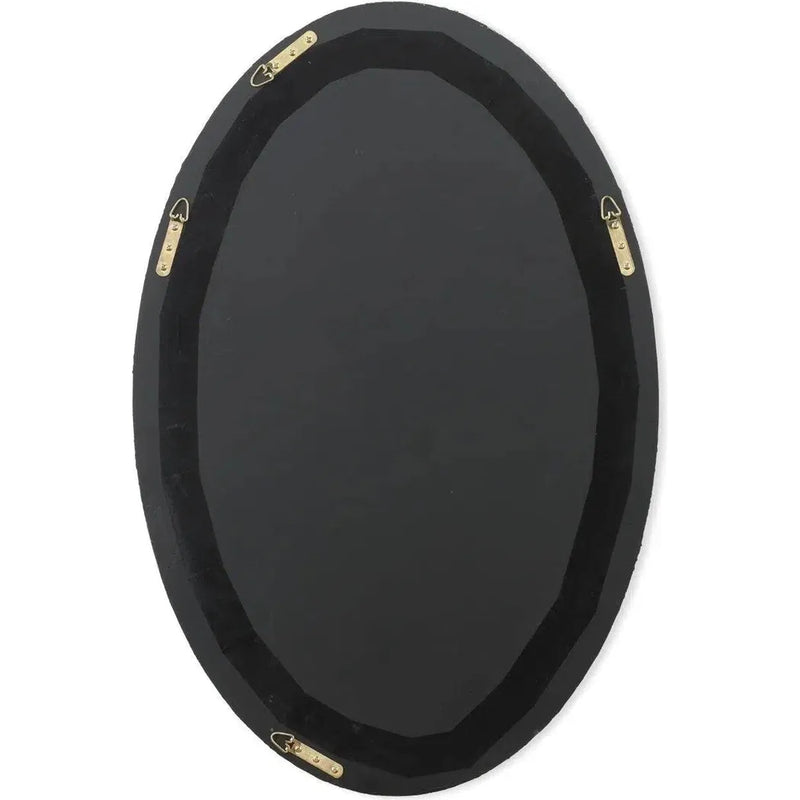 Reversible White Polyresin Ovation Oval Wall Mirror