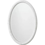 Reversible White Polyresin Ovation Oval Wall Mirror