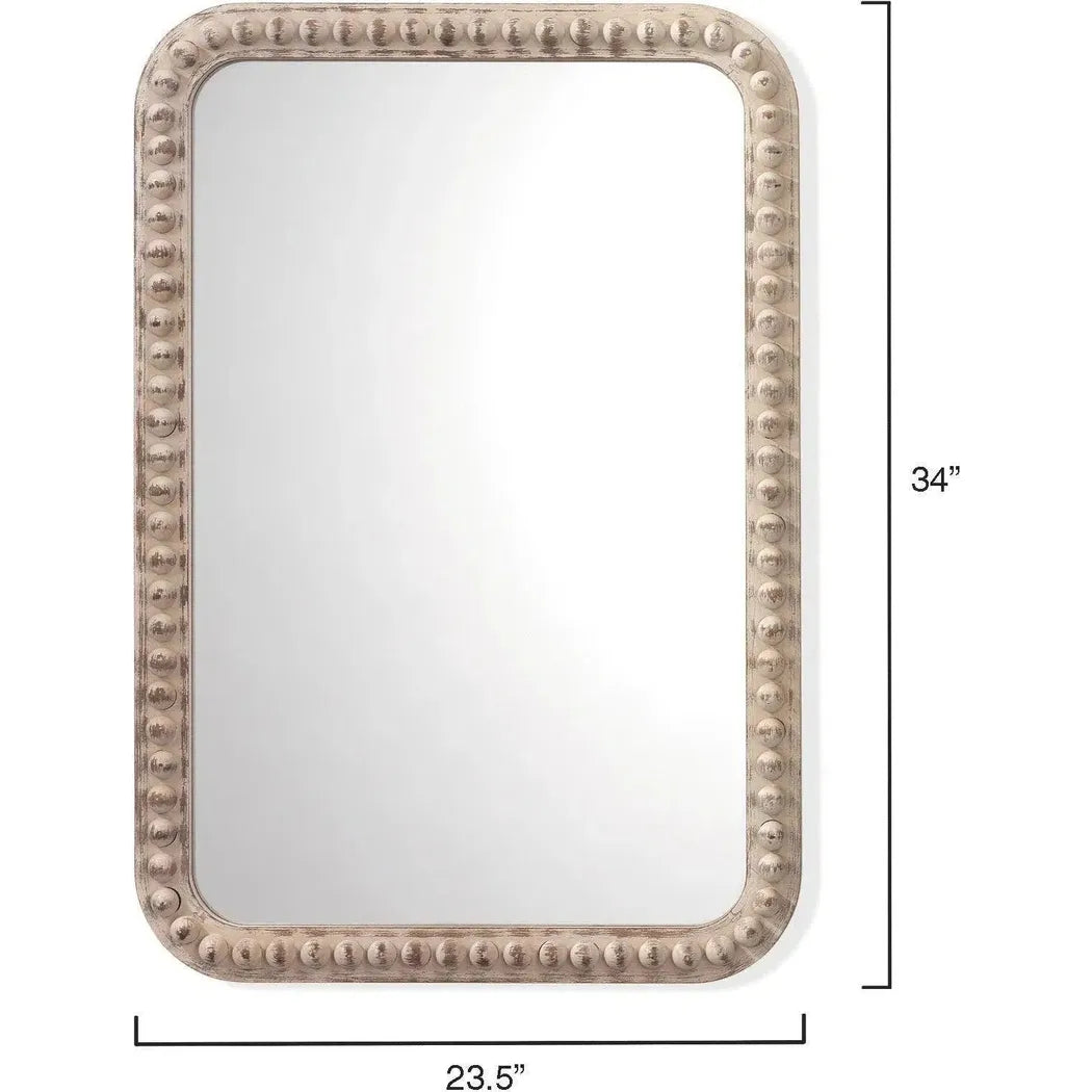 Reversible White Rectangle Audrey Wall Mirror