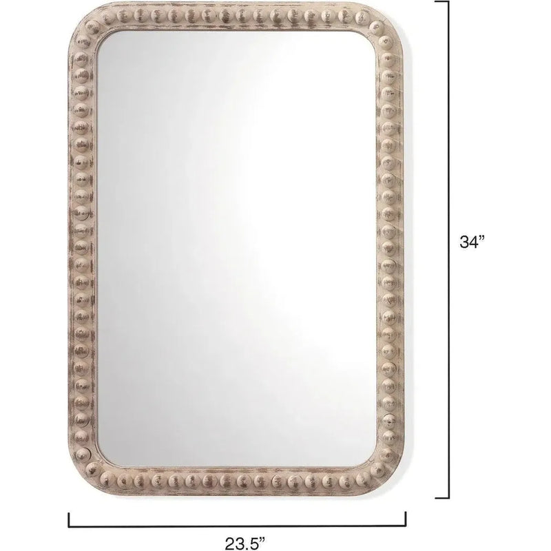 Reversible White Rectangle Audrey Wall Mirror