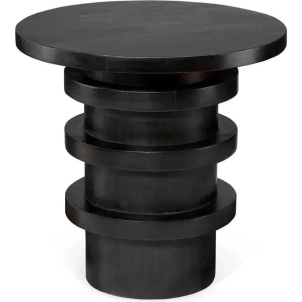 Revolve Round Wooden Side Table