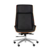 Rhett Black Leather Office Chair-Office Chairs-SUNPAN-LOOMLAN