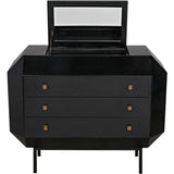 Rhiana Wood Black Dresser