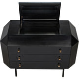 Rhiana Wood Black Dresser