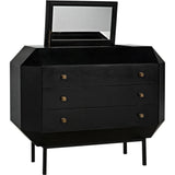 Rhiana Wood Black Dresser