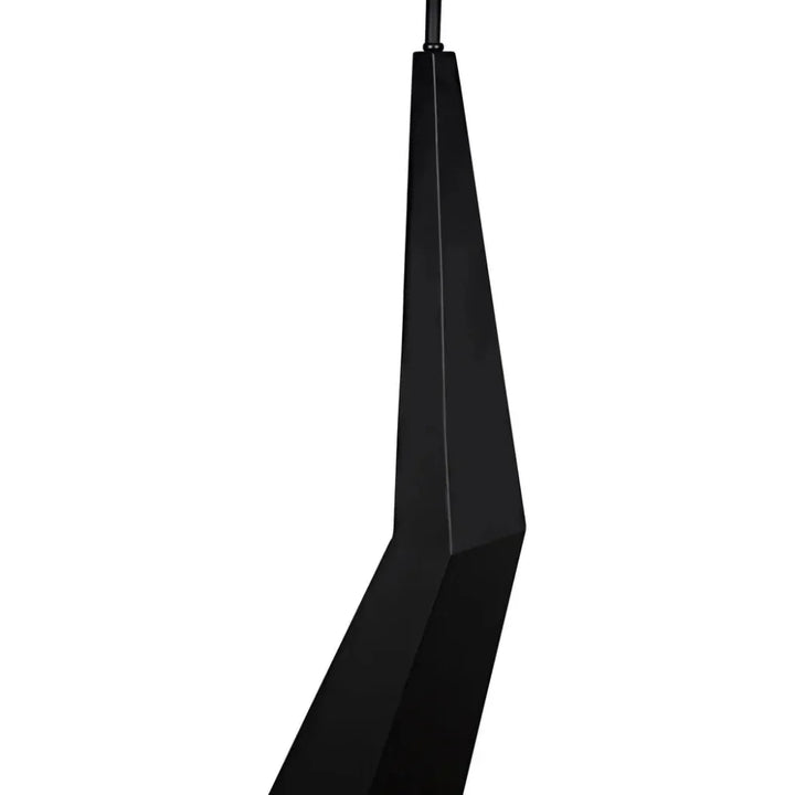 Rhombus Floor Lamp with Shade, Black Metal-Floor Lamps-Noir-LOOMLAN