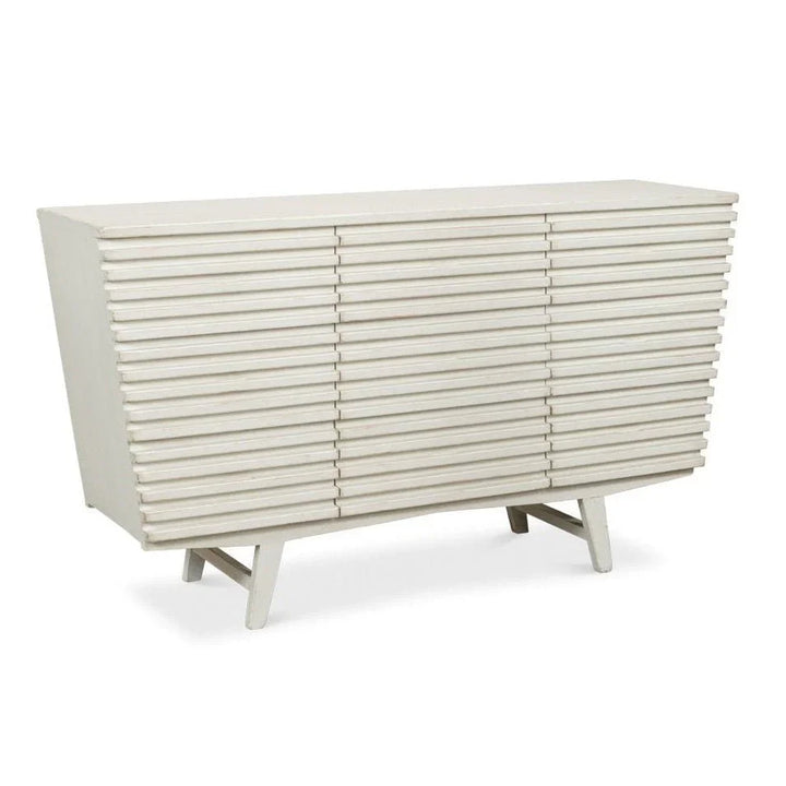 Ribbed Nine Drawer Wood Chest - LOOMLAN - Sarreid - Chests