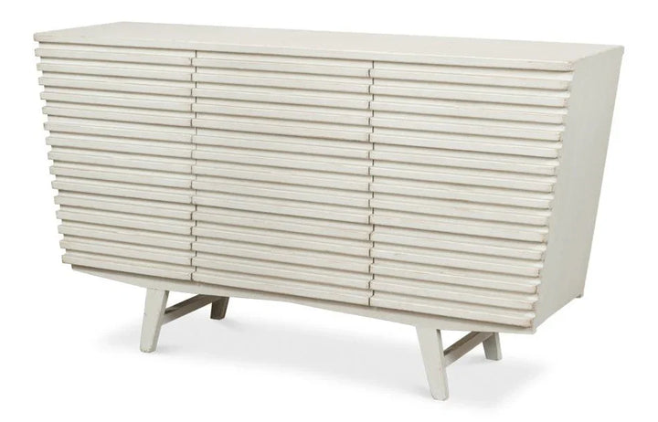 Ribbed Nine Drawer Wood Chest - LOOMLAN - Sarreid - Chests