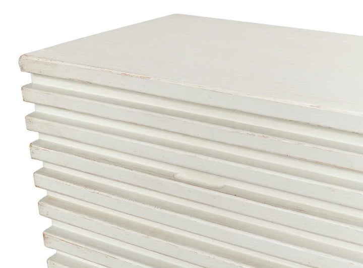 Ribbed Nine Drawer Wood Chest - LOOMLAN - Sarreid - Chests