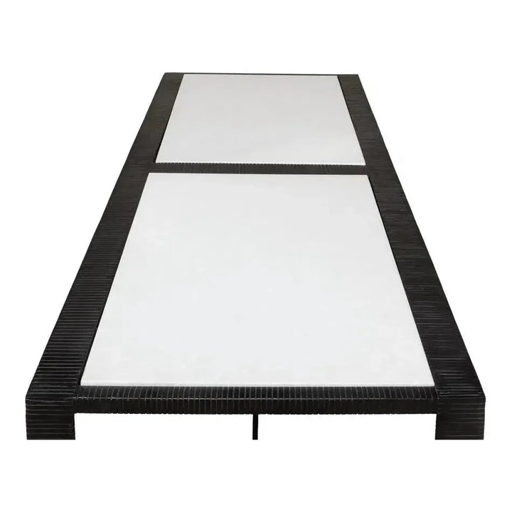 Ridged Iron Rectangular Coffee Table - LOOMLAN - Sarreid - Coffee Tables