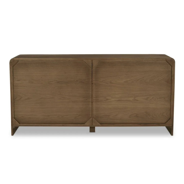 Riley Oak Waterfall Edge Seven Drawer Dresser - LOOMLAN - Moe's Home - Dressers