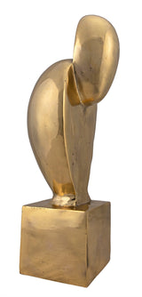 Ripley Brass Sculpture-Statues & Sculptures-Noir-LOOMLAN