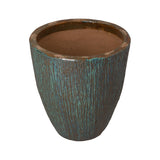 Ripple Round Ceramic Planter