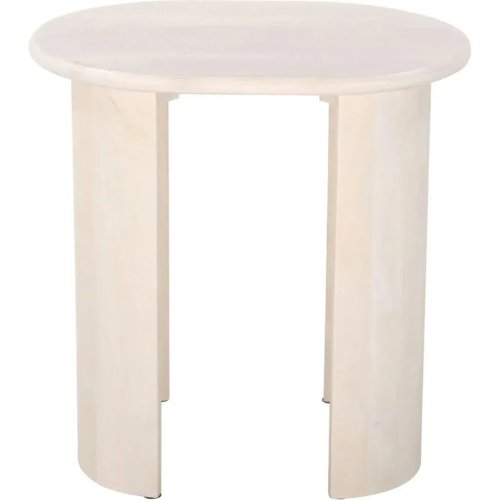 Natural Wood Side Table 23.6 Inches | LOOMLAN