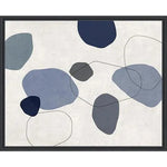 River Stones Blue I Artwork d Canvas Floating