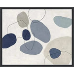 River Stones Blue II Artwork d Canvas Floating