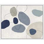 River Stones Blue II Artwork d Canvas Floating