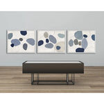 River Stones Blue III Artwork d Canvas Floating