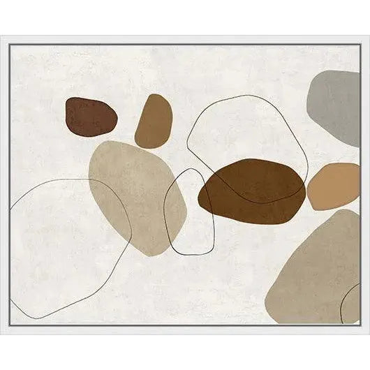 River Stones IV d Canvas Wall Art For Living Room