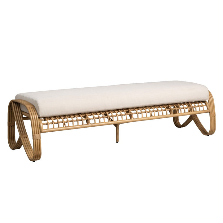 Riviera Aluminum Outdoor Bench-Outdoor Benches-Lloyd Flanders-LOOMLAN