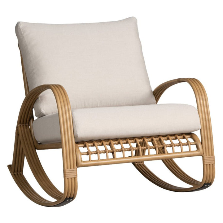 Aluminum Outdoor Lounge Rocker with Cushions | LOOMLAN