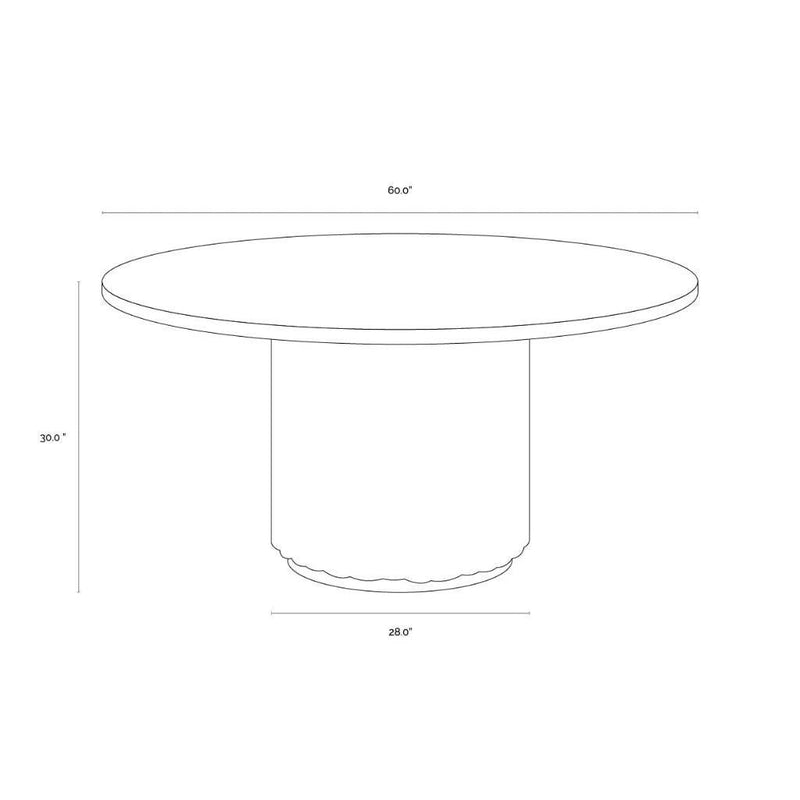 Riviera Natural Wood Outdoor Dining Table-Outdoor Dining Tables-SUNPAN-LOOMLAN