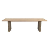 Riviera Natural Wood Outdoor Dining Table-Outdoor Dining Tables-SUNPAN-LOOMLAN