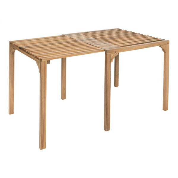 Riviera Natural Wooden Extendable Outdoor Dining Table