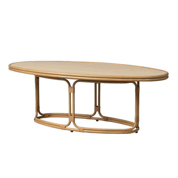 Riviera Oval Outdoor Cocktail Table-Outdoor Coffee Tables-Lloyd Flanders-LOOMLAN