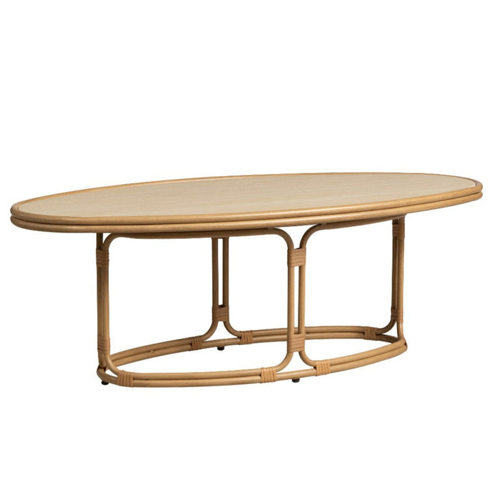 Riviera Oval Outdoor Cocktail Table-Outdoor Coffee Tables-Lloyd Flanders-LOOMLAN