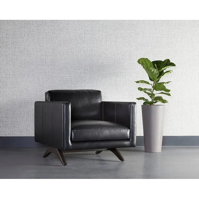 Rogers Leather Stylish Armchair