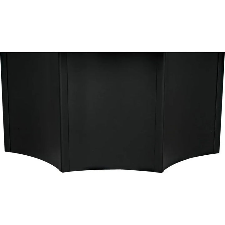 Rome Black Steel Round Coffee Table - LOOMLAN - Noir - Coffee Tables