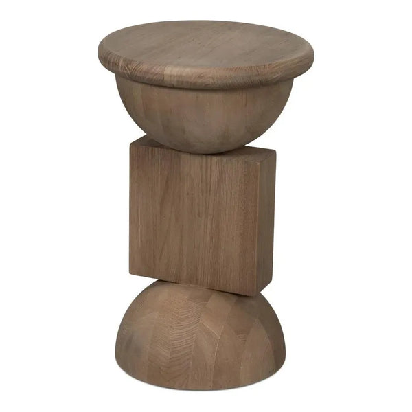 Romeo Natural Wooden Side Tables (Set Of 3)