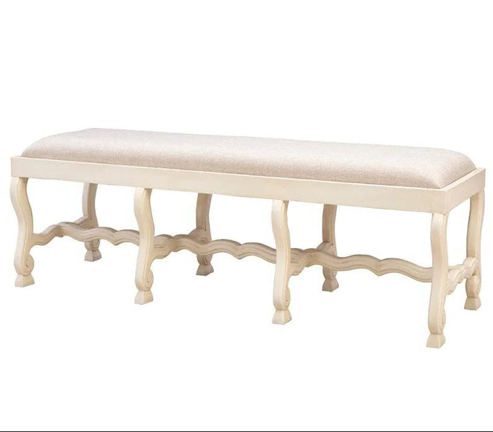 Romeo Performance Linen Blend Bedroom Bench - LOOMLAN - Furniture Classics - Bedroom Benches