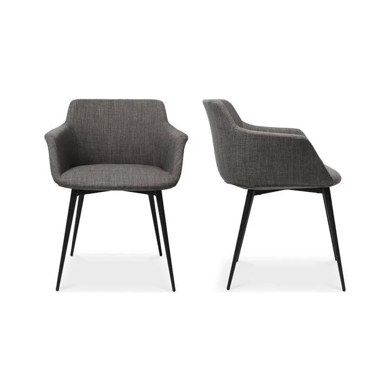 Ronda Performance Fabric Dining Chair 2PC-Dining Chairs-Moe's Home-LOOMLAN